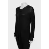 Wool and cashmere zip-up cardigan