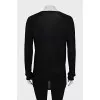 Wool and cashmere zip-up cardigan