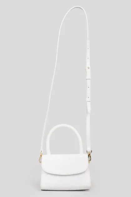Crocodile leather handbag