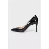 Patent leather pumps