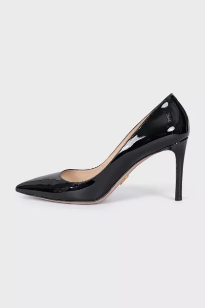 Patent leather pumps
