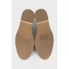 Blue suede brogues
