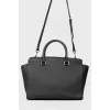 Bag with two handles leather