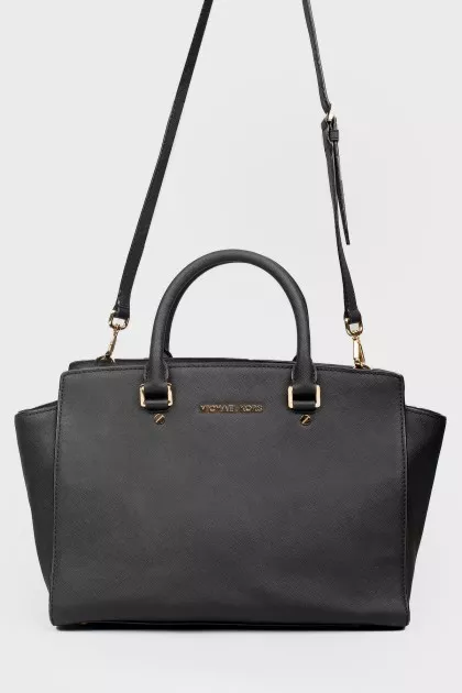 Bag with two handles leather