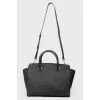 Bag with two handles leather