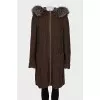 Cashmere hooded cardigan