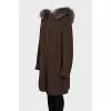 Cashmere hooded cardigan