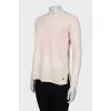 Two-tone cashmere jumper