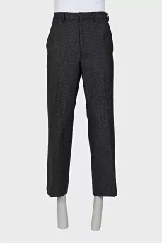 Men's straight trousers with tag
