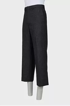 Men's straight trousers with tag