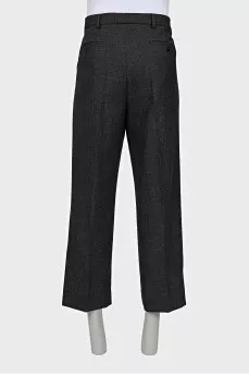 Men's straight trousers with tag