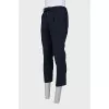 Men's blue striped trousers