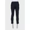 Men's blue striped trousers