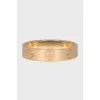 Yellow gold ring Love
