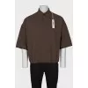 Men's brown t-shirt with tag