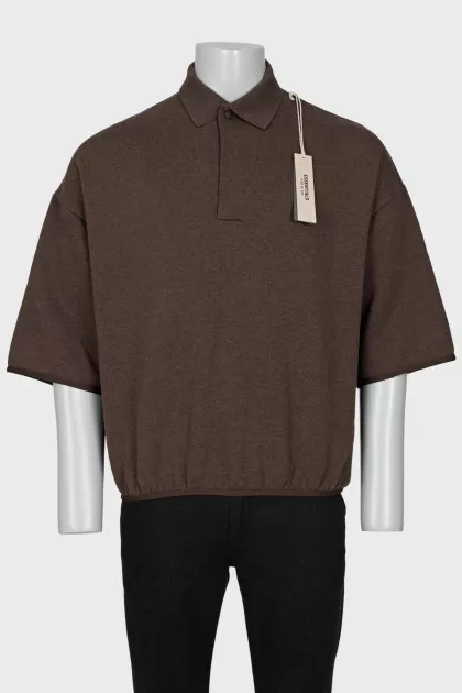 Men's brown t-shirt with tag