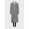 Cashmere wrap coat