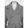 Cashmere wrap coat
