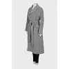 Cashmere wrap coat