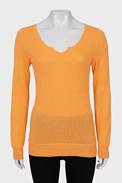 Orange cashmere jumper