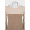 Beige cashmere dress