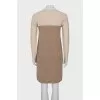 Beige cashmere dress