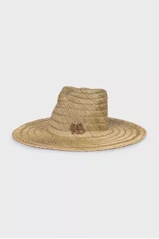 Соломенная шляпа с фирменным лого