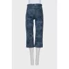 Blue printed breeches