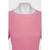 Pink knitted T-shirt