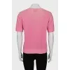 Pink knitted T-shirt