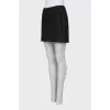 Wool and cashmere mini skirt
