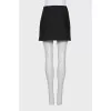 Wool and cashmere mini skirt