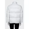 Light blue down jacket with patch pockets
