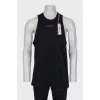 Men's long tank top with tag