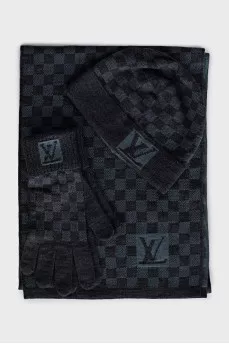 Wool set with signature print