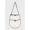 Drawstring bag with patch pocket