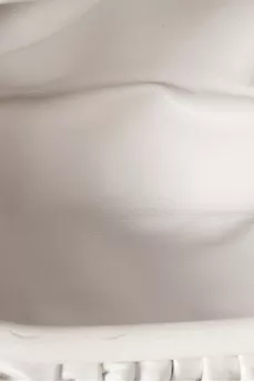Кожаная белая сумка Chain Pouch