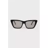 Black cat-eye glasses