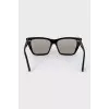 Black cat-eye glasses
