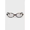 Oval frame with print