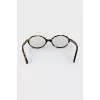 Oval frame with print