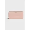 Pink zippered wallet