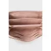 Pink zippered wallet