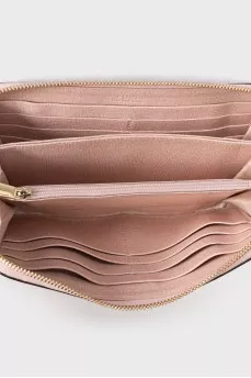 Pink zippered wallet