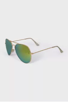Men's sunglasses with gold frames
