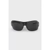 Crystal logo sunglasses mask