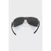 Crystal logo sunglasses mask
