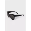 Brown frame sunglasses with logo