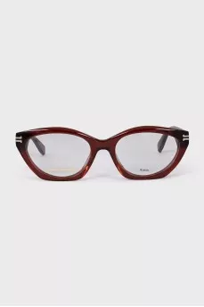 Brown oval frame