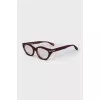 Brown oval frame